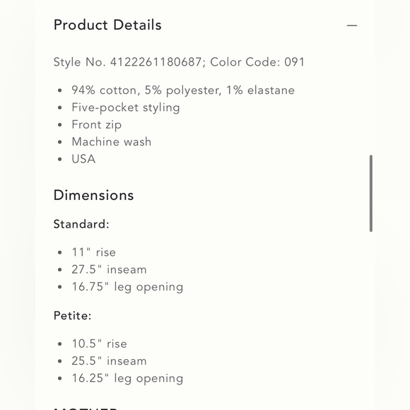 MOTHER The Hustler High Rise Ankle Jeans Size 23 NWT - Picture 5 of 16